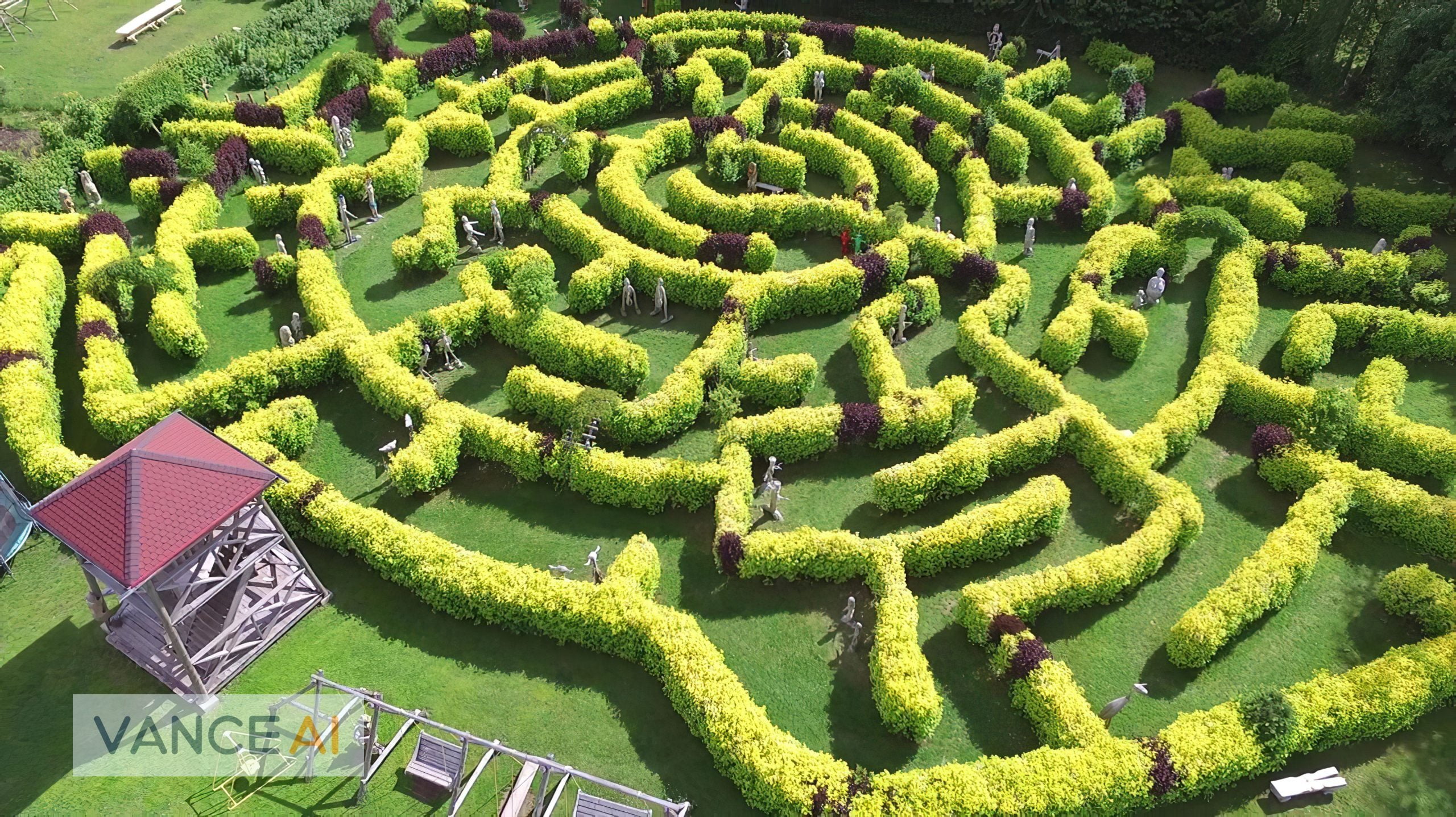 Beverīnas labirinti koka skulptūru parks